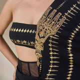 House of Masaba Midnight Moonline Drape Saree