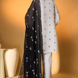 Ivory Pine-Code Kurta Set