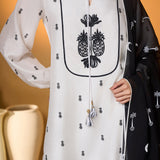 Ivory Pine-Code Kurta Set