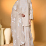 Rose Blushing Sharara Set