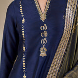 Blue Heirloom Moonfall Sharara Set