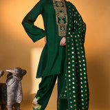 Bottle Green Kurta Set