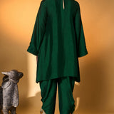 Bottle Green Kurta Set