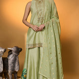 Mint Rose Blush Kurta Set