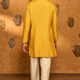 Ochre Trinklet And Pots Kurta Set