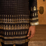 Black Midas Touch Kurta Set