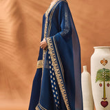 Blue Trikone Sharara Set