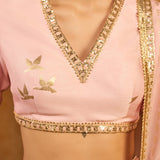 Baby Pink Mandarin Sky Lehenga Set
