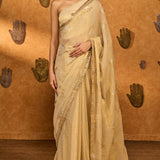 Ivory Moon Garden Tissue Saree
