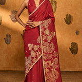 Red Zen Saree