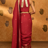 Red Zen Saree