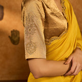 Yellow Bird Tales Saree