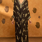 Black Cherry Vine Kaftan