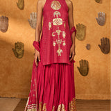 Raspberry Moonfish Skirt Set