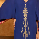 Sapphire Tribal Whisper Kaftan