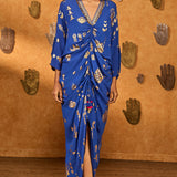 Blue Gilded Folkstone Kaftan
