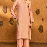 Babypink Crane Dawn Kurta Set