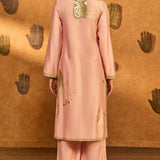 Babypink Crane Dawn Kurta Set