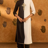 Black Ying Yang Kurta Set