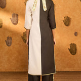 Black Ying Yang Kurta Set