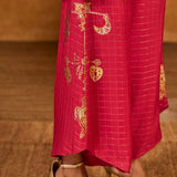 Raspberry Winddrop Kurta Set