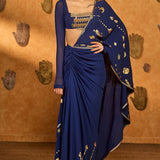 Saphire Folkstone Draped Saree