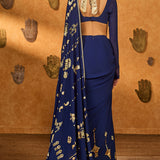 Saphire Folkstone Draped Saree