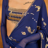 Saphire Folkstone Draped Saree