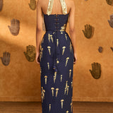 Navy Blue Cherry Vine Fusion Set