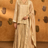 Oatmeal Crane Dawn Skirt Set