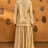 Oatmeal Crane Dawn Skirt Set