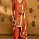 Rust Zen Kurta Set