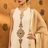 Ivory Gilded Sharara Set