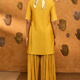 Spiced Ochre Gilded Kettle Kurta Set
