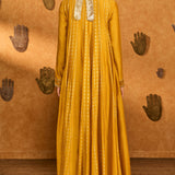 Ochre Snow Light Anarkali Set