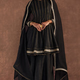 Black Sharara Set