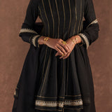 Black Sharara Set