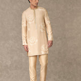 Beige Trikone Kurta and Pant Set