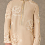 Beige Trikone Kurta and Pant Set