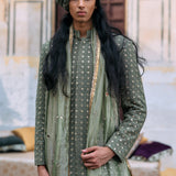 Kirit Sherwani Set with Stole