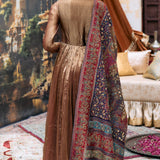 Kanthi Anarkali and Jamawaar Shawl Set
