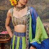 Hari Neel Lehenga