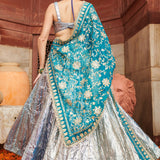 Aasmani Lampi Lehenga