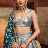 Aasmani Lampi Lehenga