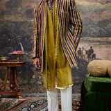 Varn-Harit Makhmal Sherwani Set