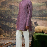 Varn-Harit Makhmal Sherwani Set