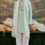 Aasmani Kurta Set and Stole