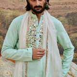 Aasmani Kurta Set and Stole