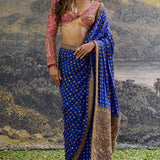 Neelpari Dabka Silk Saree Set
