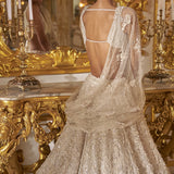 Ivory Three-Dimensional Lehenga Set